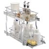 8.5"Wx21"Dx15"H Pull Out Cabinet Organizer, Heavy Duty Slide Out Pantry Shelves, Steel Roll Out Drawers, Sliding Drawer Storage for Home Under Sink,