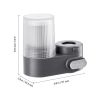 Faucet Mount Water Filter, Vertical Water Purifier for Sink Tap, Carbon Fiber Filter, Removes Chlorine Lead with 3 Filters, Fits Most Kitchen or Bath