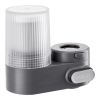 Faucet Mount Water Filter, Vertical Water Purifier for Sink Tap, Carbon Fiber Filter, Removes Chlorine Lead with 3 Filters, Fits Most Kitchen or Bath