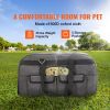 Cat Carrier with Wheels, Rolling Pet Carrier with Telescopic Handle and Shoulder Strap, Dog Carrier with Wheels for Pets under 35 lbs, with 1 Folding