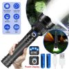 Super hell 9500000Lumen Taktische Taschenlampe LED XHP90 Militär Wiederaufladbar