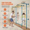 Indoor Jungle Gym for Toddlers, 7-in-1 Climbing Playset with Carbon Steel Swedish Ladder, Wall Ladder, Pull-Up Bar, Rope Ladder, and Gymnastic Rings,