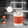 Metal Drum Heater, 800 Watt 7.75 inch Width, Pail Heating Band for 5 Gallon Barrel, 86-302Fahrenheit Adjustable Thermostat, High Efficiency Silicone