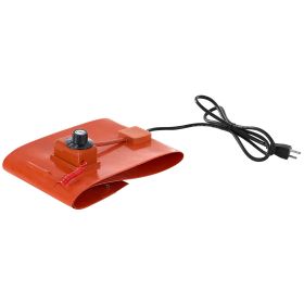 Metal Drum Heater, 800 Watt 7.75 inch Width, Pail Heating Band for 5 Gallon Barrel, 86-302Fahrenheit Adjustable Thermostat, High Efficiency Silicone