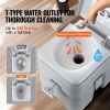 Portable Toilet for Camping, Porta Potty with Carry Bag, 5.3 Gal Waste Tank & 3.2 Gal Flush Tank, Push-Button Pressurized Flush Commode, Leak-proof a