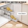 8.5"Wx21"Dx15"H Pull Out Cabinet Organizer, Heavy Duty Slide Out Pantry Shelves, Steel Roll Out Drawers, Sliding Drawer Storage for Home Under Sink,