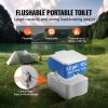 Portable Toilet for Camping, Porta Potty with Carry Bag, 5.3 Gal Waste Tank & 3.2 Gal Flush Tank, Push-Button Pressurized Flush Commode, Leak-proof a