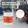 Metal Drum Heater, 800 Watt 7.75 inch Width, Pail Heating Band for 5 Gallon Barrel, 86-302Fahrenheit Adjustable Thermostat, High Efficiency Silicone