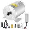 2000W Electric Brushless DC Motor Kit - 48V 4300rpm Motor with Upgraded Speed Controller and Throttle Grip Kit for Go Karts E-Bike Motorcycle Scooter