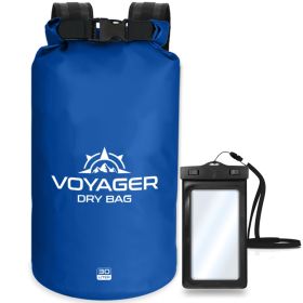 Voyager Waterproof Dry Bag For Kayaking And Water Sports (Product Color: Blue, size: 30 Liter)