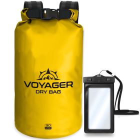 Voyager Waterproof Dry Bag For Kayaking And Water Sports (Product Color: Yellow, size: 30 Liter)