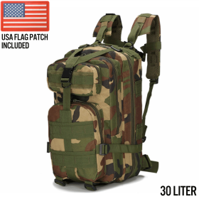 Xg-Mb30 - Small Tactical Backpack Survival Bag (30 Liter) (Product Color: Jungle Camo)