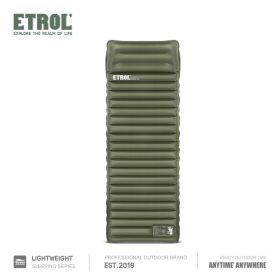 Camping Sleeping Pad; Inflatable Sleeping Mat With Pillows; Waterproof Lightweight Mattress; Folding Bed Cushion For Backpack Travel Hiking Camping W (Color: Olive Green)