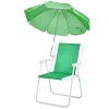 Folding Beach Chair with Umbrella for Adults, Lightweight Porable Camping Chair with 265lbs Capacity for Travel Picnic Concert & Outdoor Activities,