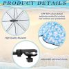 2 Pcs Automatic Chair Umbrella with Universal Clamp 44" UPF 50+ Portable Clamp on Beach Chair Adjustable Wheelchair Umbrella for Outdoor Patio Paraso