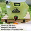 Collapsible Water Container with  2.1 Gallon BPA Free Water Storage Carrier Jug for Folding Hiking, Canteen, Outdoor Sport, Riding, Mountaineer, Hurr