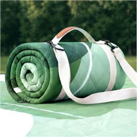 Waterproof Picnic Blanket Outdoor Camping Beach Mat Extra Large Foldable Car Essential Roadtrip Gadget Rv Accessories Glamping Tent Gear Must Haves H (size: Abstract Sage Green  80''*80'')
