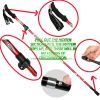 5-Section Collapsible Hiking Poles - Lightweight Trekking Poles with Secure External Lock, Adjustable Length, Sturdy - Ergonomic EVA Grip for Mountai