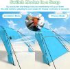 Beach Tent Sun Shelter UPF 50+,10x10 FT Beach Canopy Tent Sun Shade,Pop Up Beach Canopy with 8 Sandbags, Outdoor Beach Shade for Camping Trips, Fishi