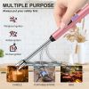 Candle Lighter with 360° Flexible Neck & Safety Lock, Windproof USB Rechargeable Electric Lighter Gift Sets, Flameless Arc Long Lighters Matches for