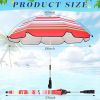 2 Pcs Automatic Chair Umbrella with Universal Clamp 44" UPF 50+ Portable Clamp on Beach Chair Adjustable Wheelchair Umbrella for Outdoor Patio Paraso