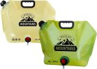 Collapsible Water Container with  2.1 Gallon BPA Free Water Storage Carrier Jug for Folding Hiking, Canteen, Outdoor Sport, Riding, Mountaineer, Hurr