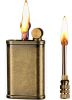 Matchstick Lighter with 2 in 1, Permanent Match Antique Kerosene Lighter, Wheel Style Lift Arm Lighters for Outdoor Camping Emergency Survival Gear (