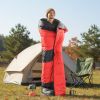 Rectangular Heated Sleeping Bag, Lightweight Sleeping Bag with Multi USB Powered Heating Pads, Waterproof Compact Envelope Sleeping Bag for Backpacki
